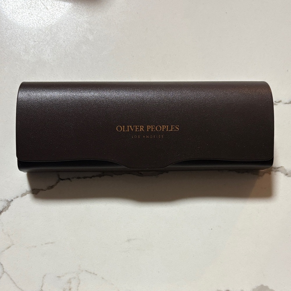 Oliver Peoples Dark Brown Eyewear Case